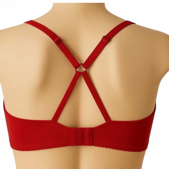 NEW RED LIGHTLY LINED BRA - Picture 2 of 4